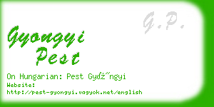 gyongyi pest business card